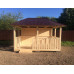 Беседка для дачи "Новая" в городской округ Зарайск с четырехскатной крышей